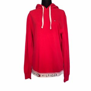 Tommy Hilfiger Red Logo Hoodie